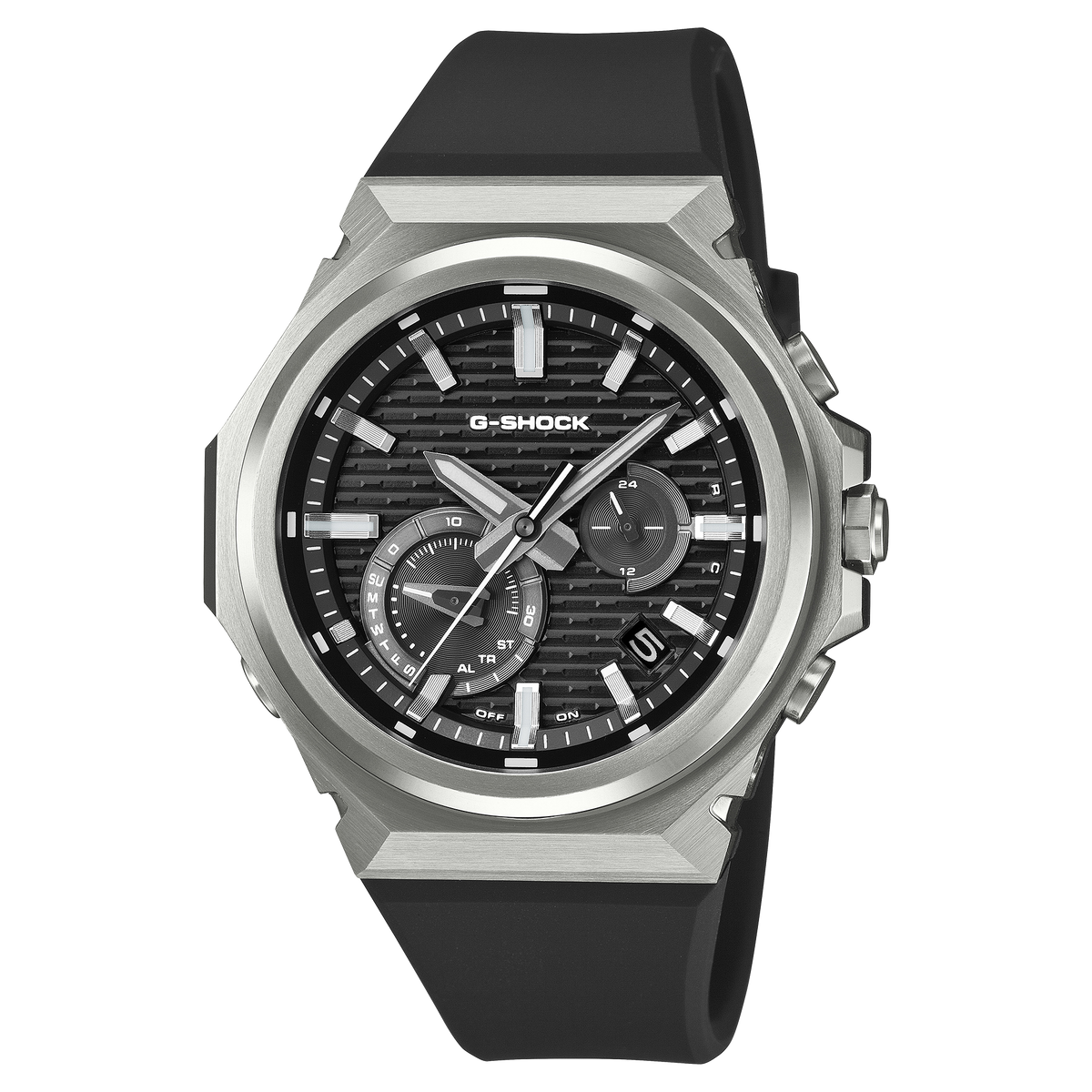 CASIO G-SHOCK G-STEEL GST-B1000-1AER originale – bracciale acciaio, quadrante nero brick pattern