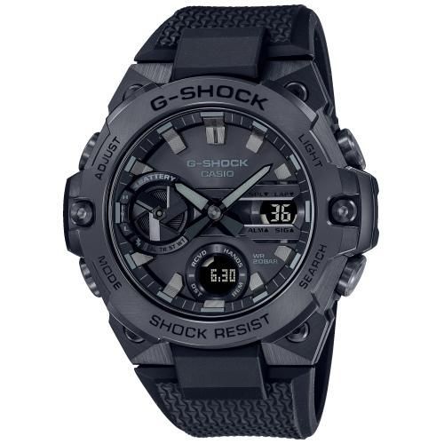 CASIO G-SHOCK GST-B400BB-1AER originale – vista frontale orologio uomo (resistente 200m, antiurto, design sportivo)