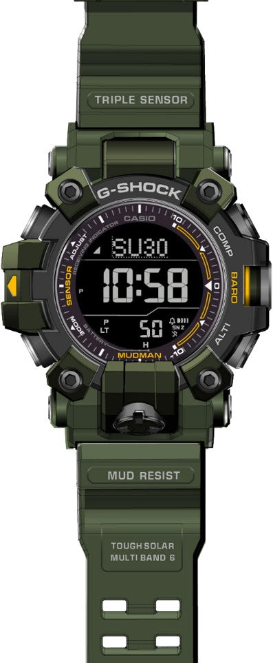 CASIO G-SHOCK nan originale – vista laterale orologio uomo (resistente 200m, antiurto, design sportivo)