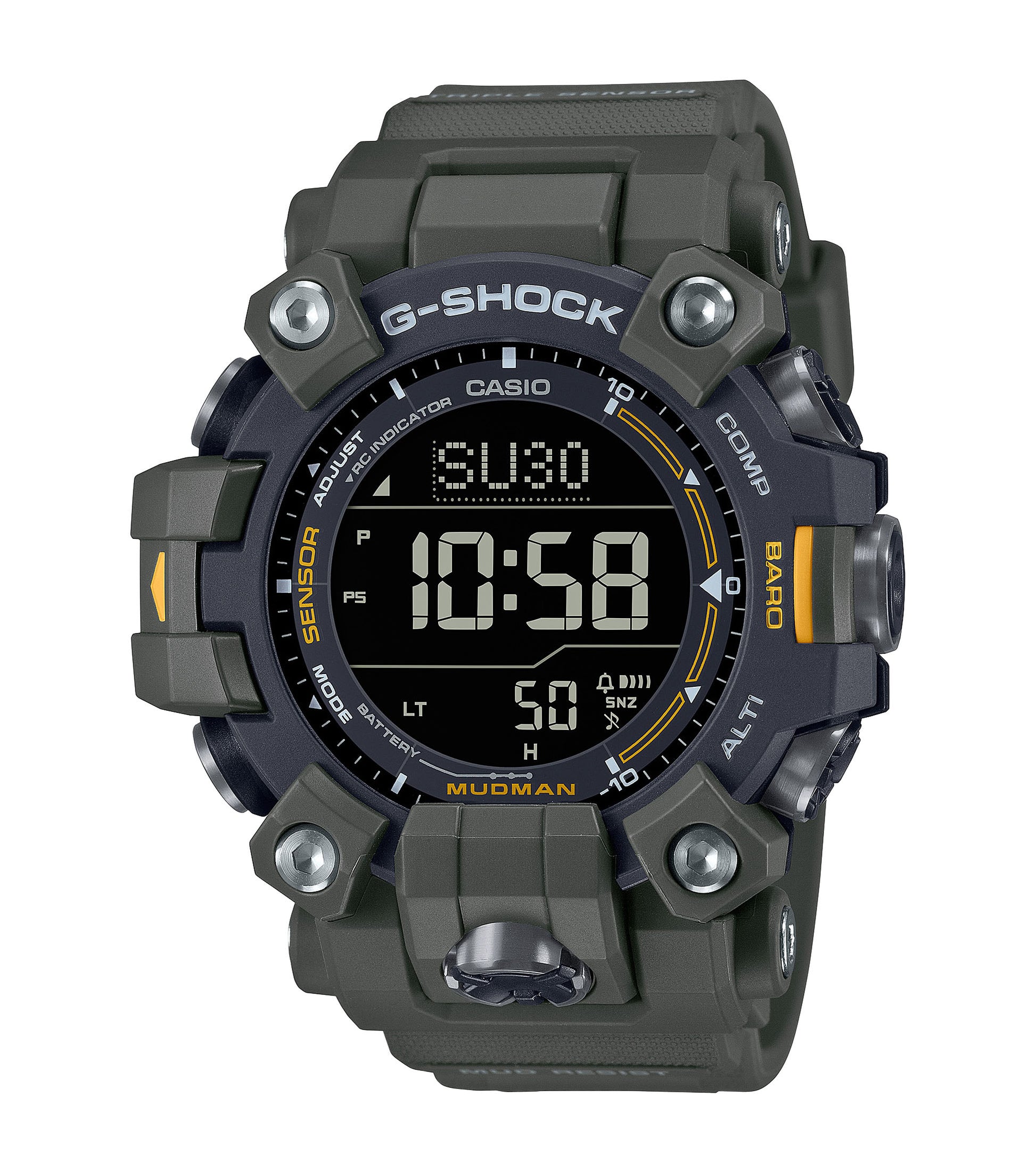 CASIO G-SHOCK GW-9500-3ER originale – vista frontale orologio uomo (resistente 200m, antiurto, design sportivo)