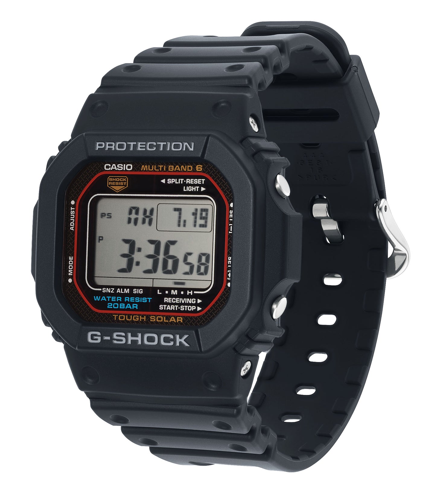 CASIO G-SHOCK nan originale – vista cinturino orologio uomo (resistente 200m, antiurto, design sportivo)