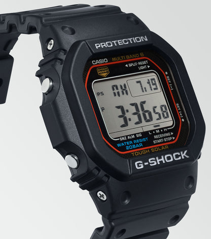 CASIO G-SHOCK nan originale – vista laterale orologio uomo (resistente 200m, antiurto, design sportivo)