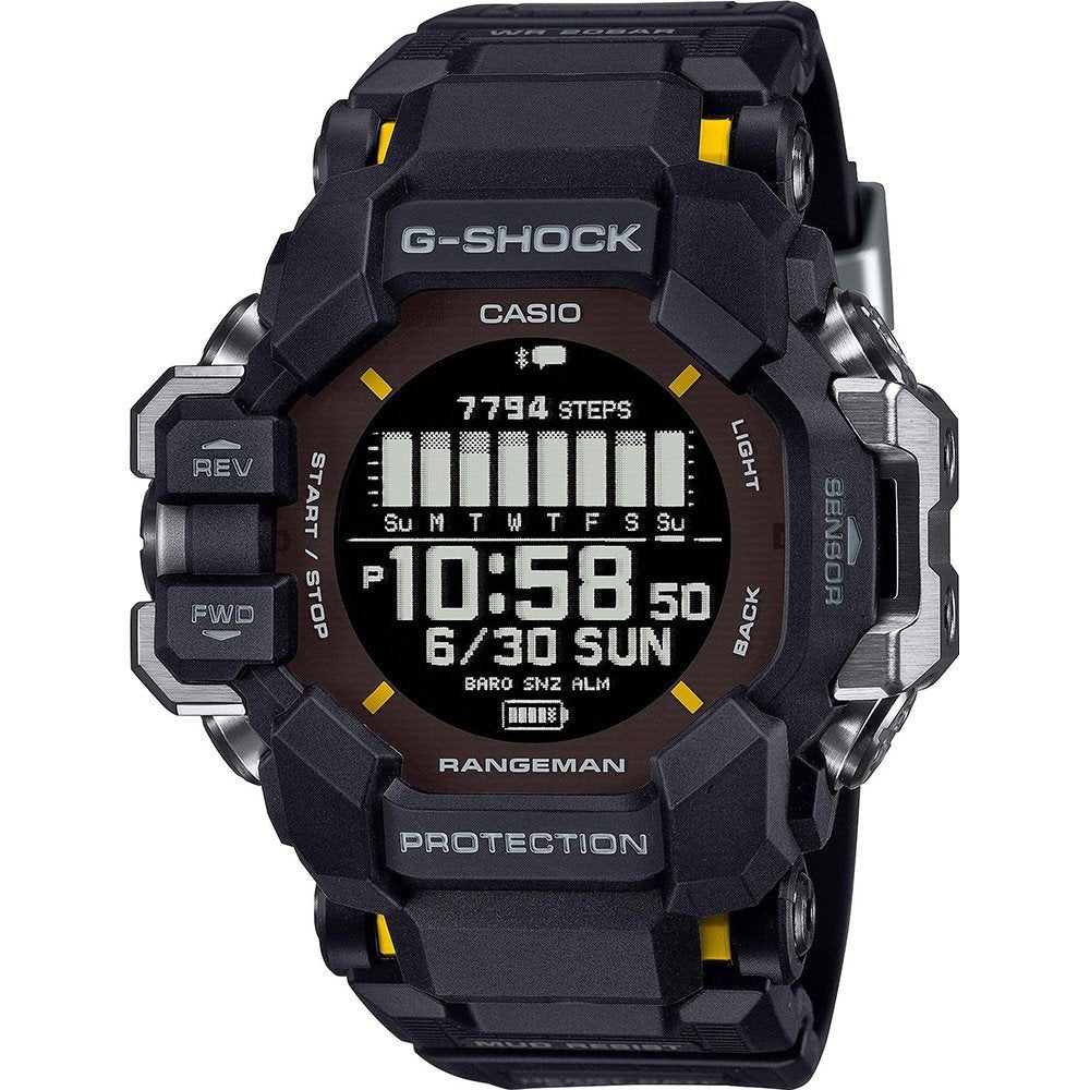 CASIO G-SHOCK GPR-H1000-1ER originale – vista frontale orologio uomo (resistente 200m, antiurto, design sportivo)