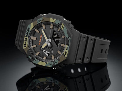 CASIO G-SHOCK GA-2100SU-1AER originale – vista cinturino orologio uomo (resistente 200m, antiurto, design sportivo)