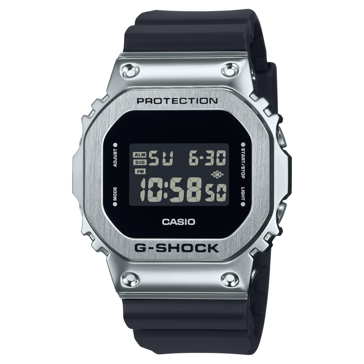 CASIO G-SHOCK GM-5600U-1ER originale – vista frontale orologio uomo (resistente 200m, antiurto, design sportivo)