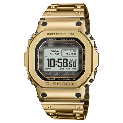 CASIO G-SHOCK GMW-BZ5000GD-9ER originale – orologio full metal oro premium uomo (Bluetooth, Tough Solar, 200m)