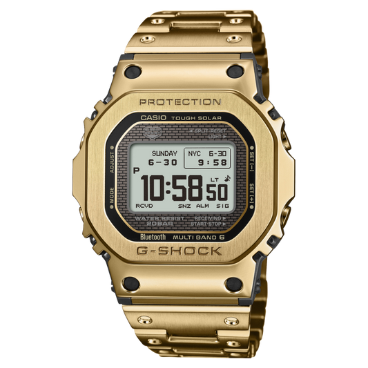 CASIO G-SHOCK GMW-BZ5000GD-9ER originale – orologio full metal oro premium uomo (Bluetooth, Tough Solar, 200m)