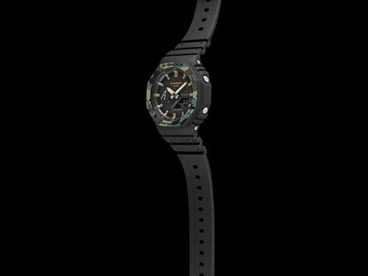 CASIO G-SHOCK GA-2100SU-1AER originale – fondello e retro cassa orologio uomo (resistente 200m, antiurto, design sportivo)