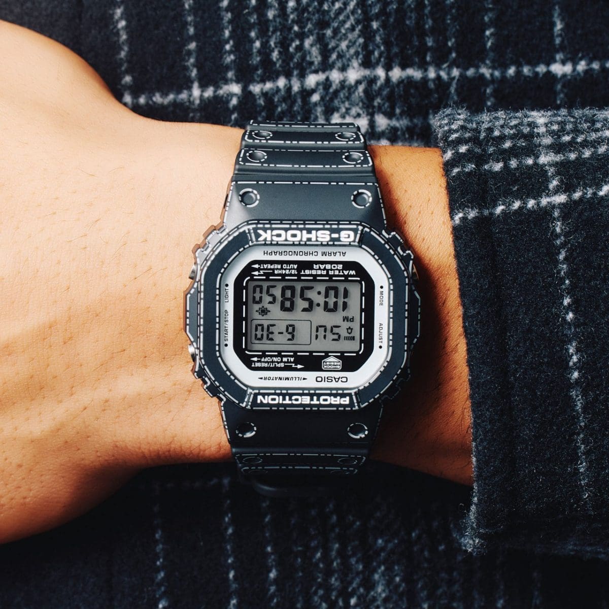 CASIO G-SHOCK nan originale – vista cinturino orologio uomo (resistente 200m, antiurto, design sportivo)