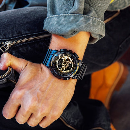 CASIO G-SHOCK nan originale – vista laterale orologio uomo (resistente 200m, antiurto, design sportivo)