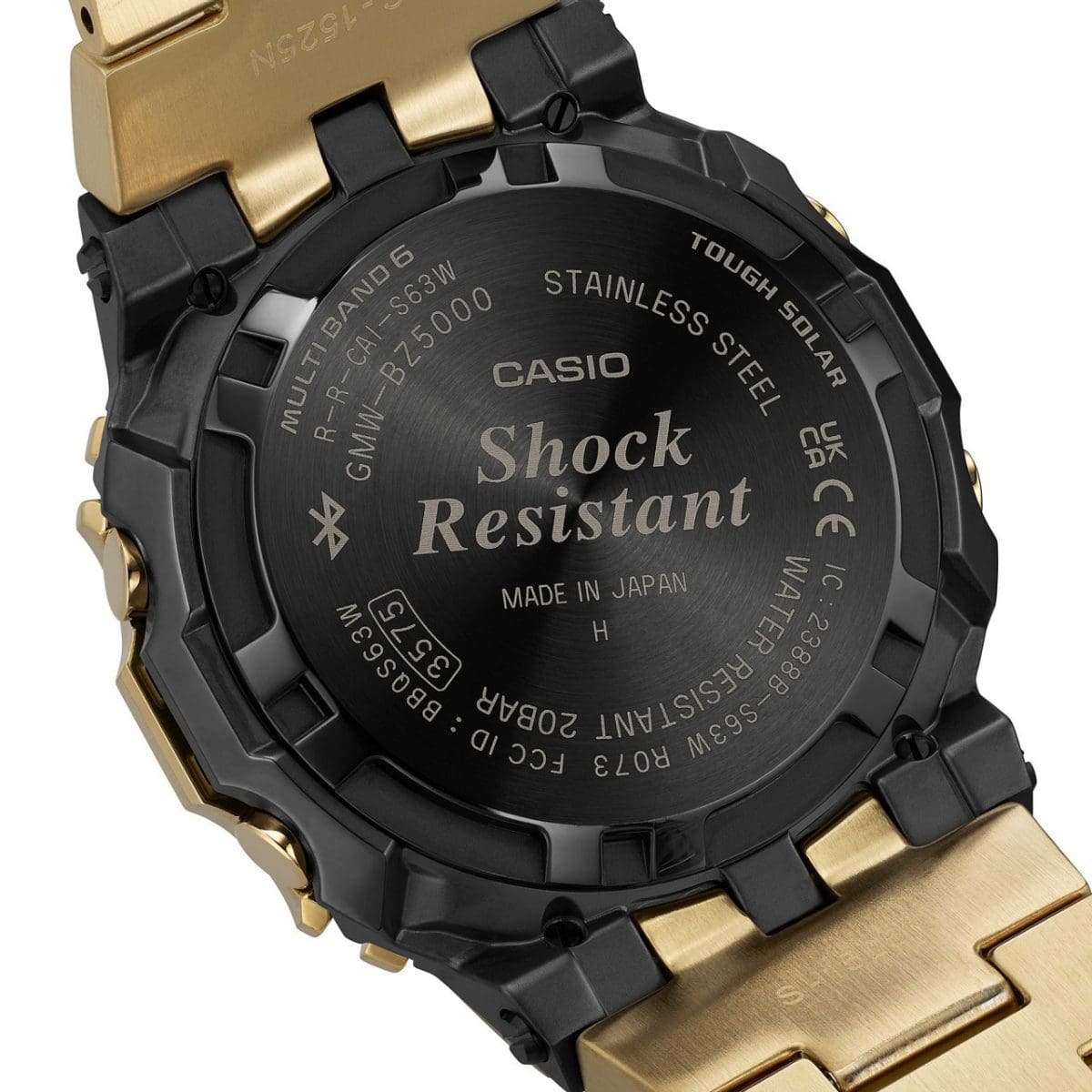 CASIO G-SHOCK GMW-BZ5000GD-9ER originale – fondello inciso Made in Japan (alta gamma, 200m)