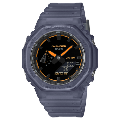 CASIO G-SHOCK GA-2100K-2AER originale – vista frontale (Carbon Core Guard, 200m, analogico-digitale)