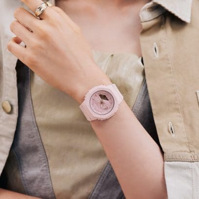 CASIO G-SHOCK GMA-S2100BA-4AER originale – indossato al polso look casual chic (leggero, compatto)