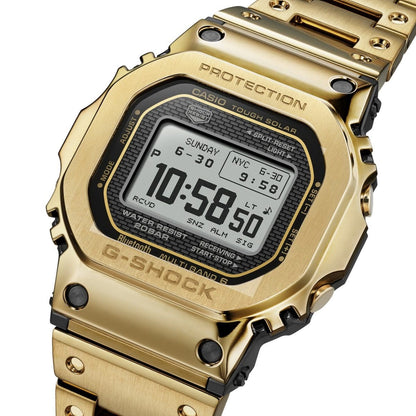CASIO G-SHOCK GMW-BZ5000GD-9ER originale – dettaglio cassa e finiture dorate (full metal premium)