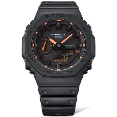 CASIO G-SHOCK GA-2100-1A4ER originale – vista cinturino orologio uomo (resistente 200m, antiurto, design sportivo)