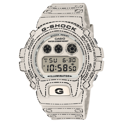 CASIO G-SHOCK DW-6900RGM-5ER originale – vista frontale orologio uomo (resistente 200m, antiurto, design sportivo)