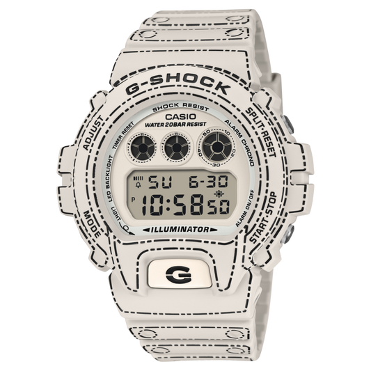 CASIO G-SHOCK DW-6900RGM-5ER originale – vista frontale orologio uomo (resistente 200m, antiurto, design sportivo)