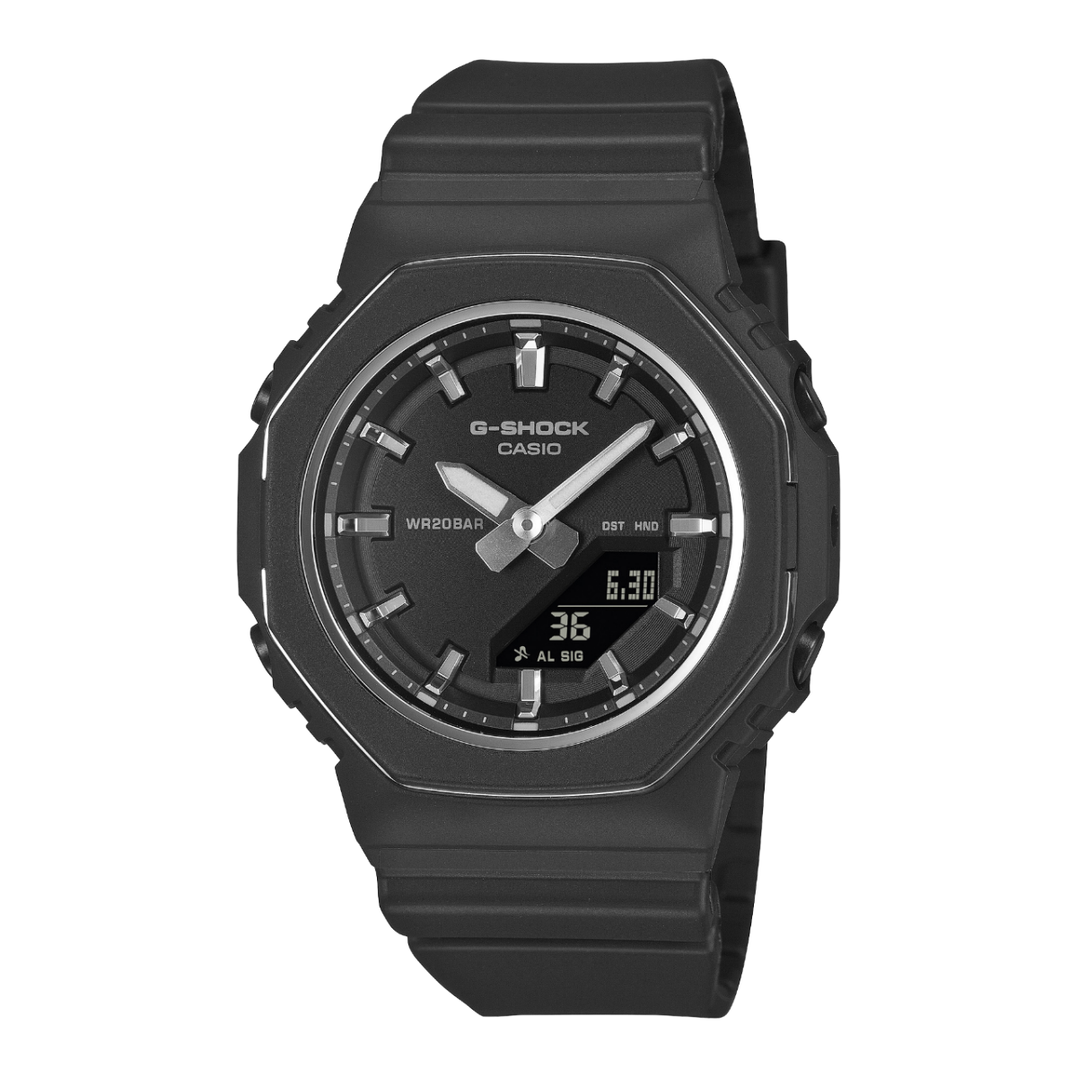 CASIO G-SHOCK GMA-P2110-1AER originale – orologio compatto nero design ottagonale (Shock Resist, 200m, Neobrite, street style)