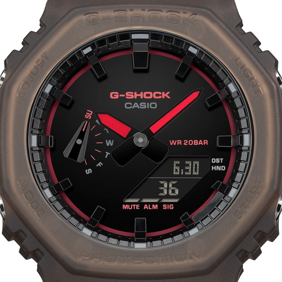 CASIO G-SHOCK nan originale – vista laterale orologio uomo (resistente 200m, antiurto, design sportivo)