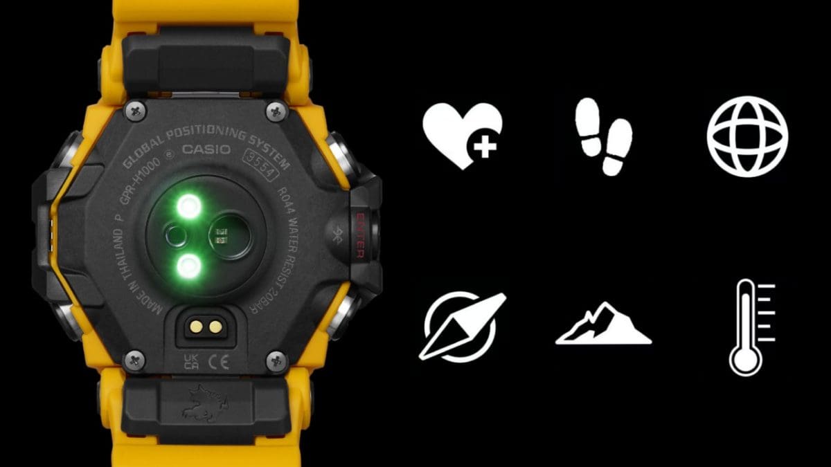 CASIO G-SHOCK nan originale – dettaglio pulsanti orologio uomo (resistente 200m, antiurto, design sportivo)