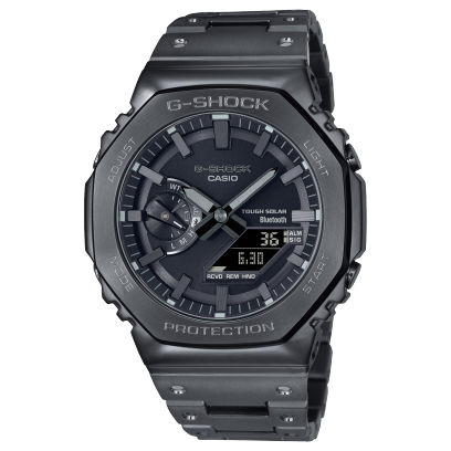 CASIO G-SHOCK GM-B2100BD-1AER originale – orologio uomo full metal nero premium (Bluetooth, Tough Solar, 200m)