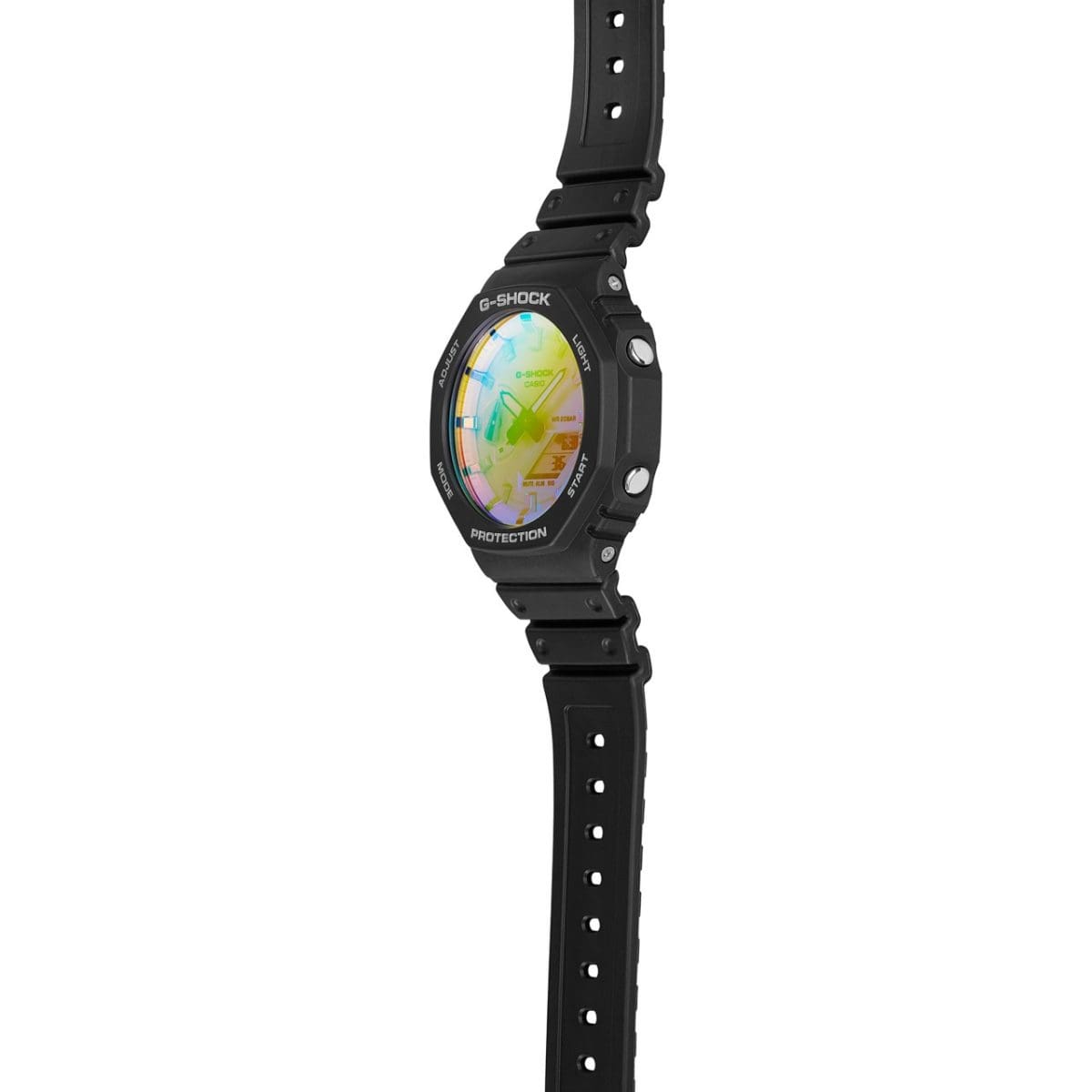 CASIO G-SHOCK GA-2100SR-1AER originale – fondello e retro cassa orologio uomo (resistente 200m, antiurto, design sportivo)