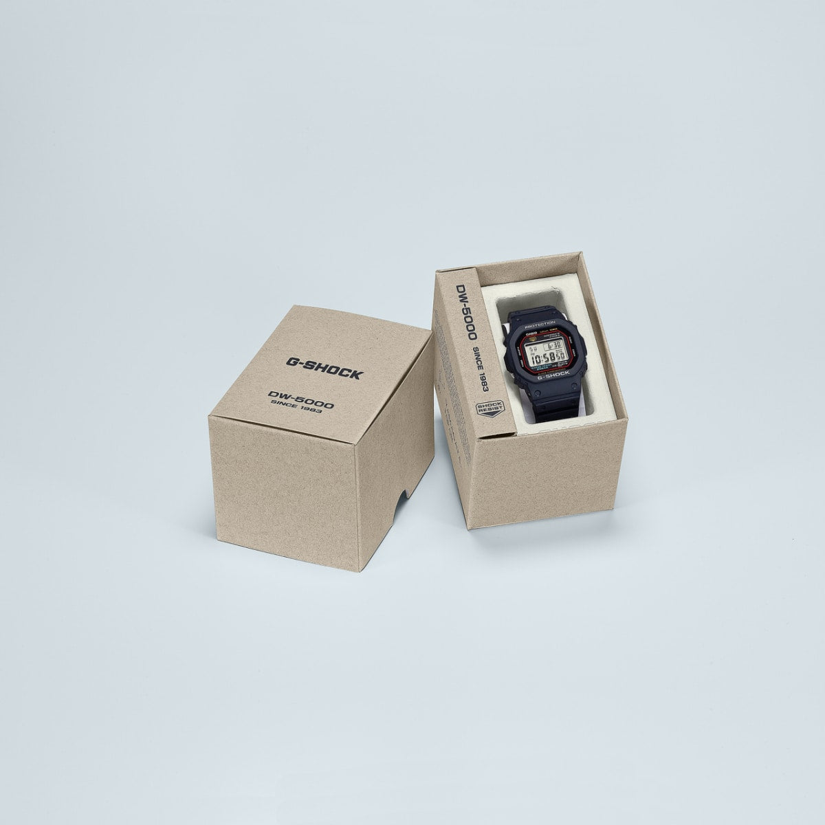 CASIO G-SHOCK DW-5000R-1AER originale – dettaglio pulsanti orologio uomo (resistente 200m, antiurto, design sportivo)