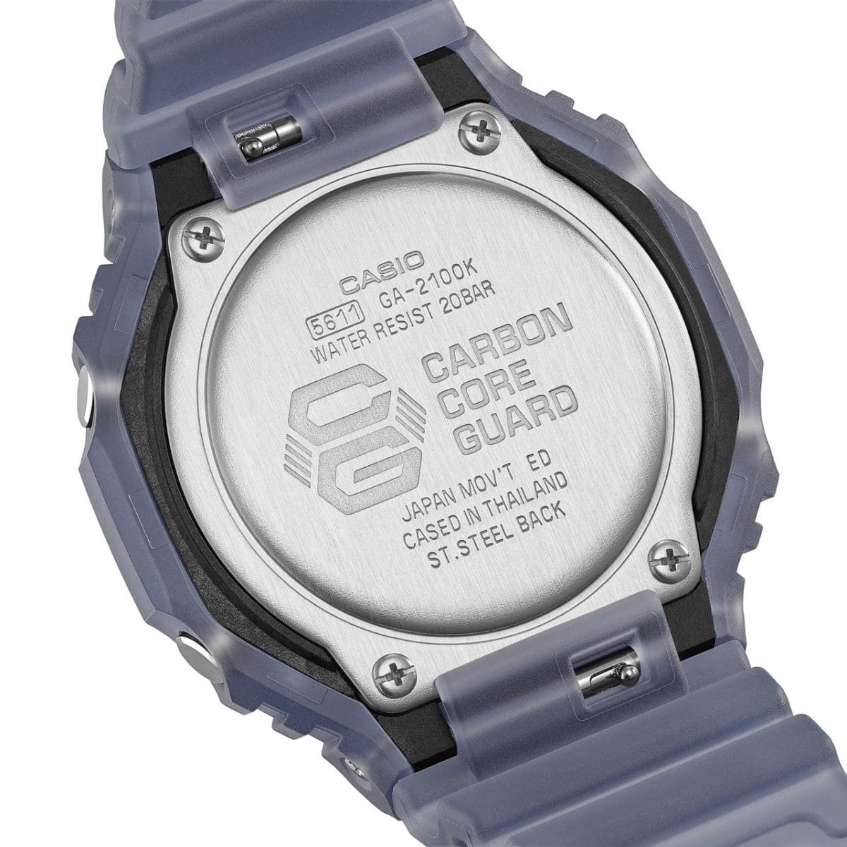 CASIO G-SHOCK GA-2100K-2AER originale – dettaglio prodotto (Carbon Core Guard, 200m, analogico-digitale)