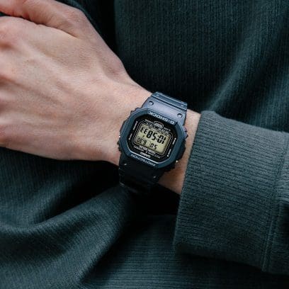 CASIO G-SHOCK GW-5000U-1ER originale – vista al polso orologio uomo square premium cassa in resina, fondello in acciaio (Tough Solar, Multi Band 6)