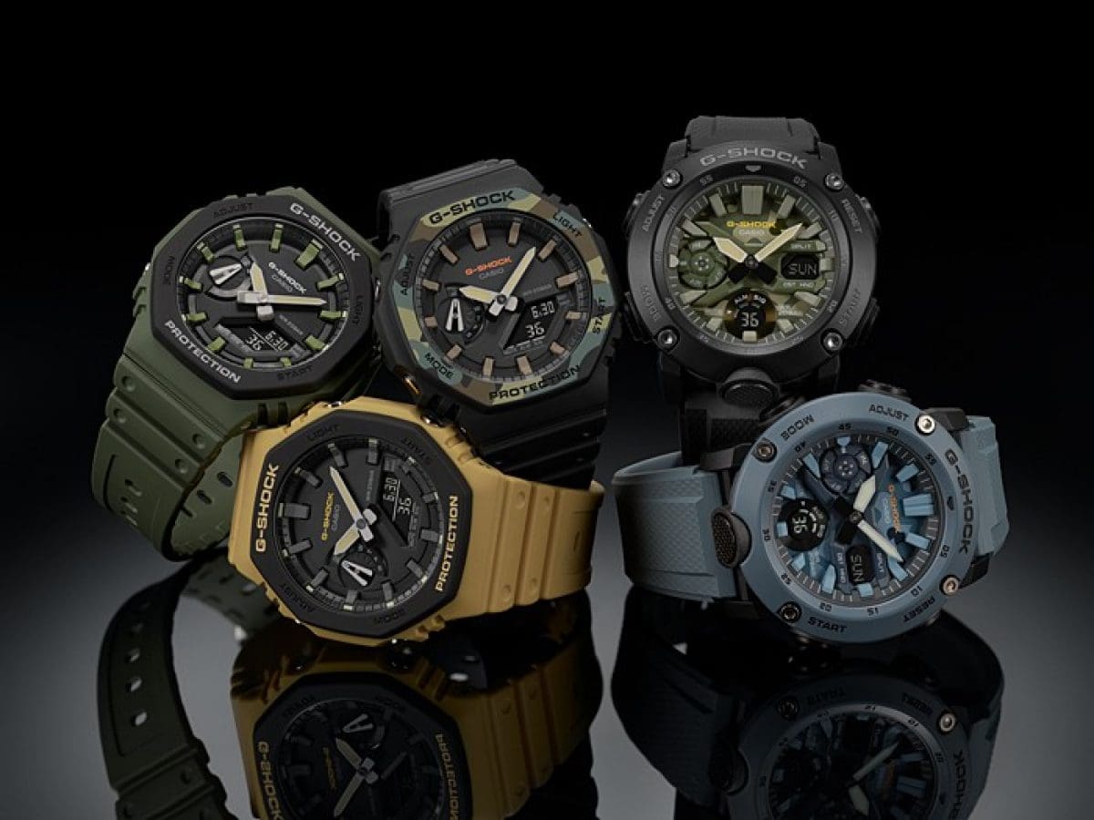 CASIO G-SHOCK GA-2100SU-1AER originale – dettaglio pulsanti orologio uomo (resistente 200m, antiurto, design sportivo)