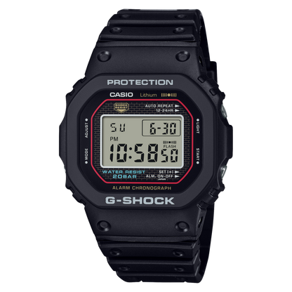 CASIO G-SHOCK DW-5000R-1AER originale – vista frontale orologio uomo (resistente 200m, antiurto, design sportivo)