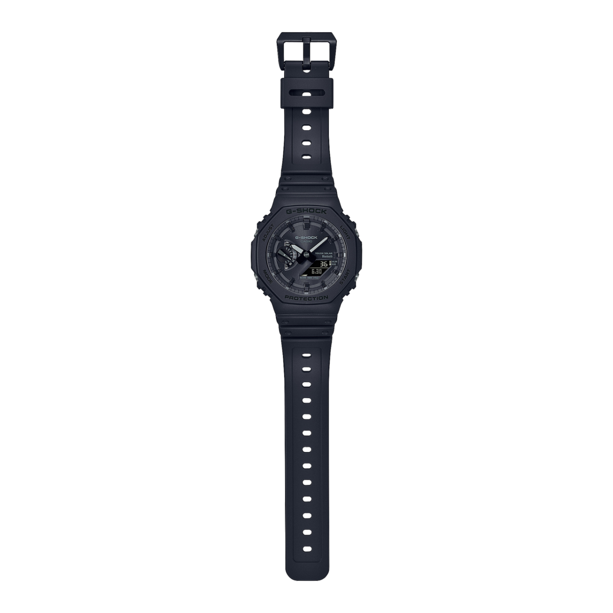 CASIO G-SHOCK GA-B2100-1A1ER originale – vista cinturino completo (Tough Solar, Bluetooth, 200m)