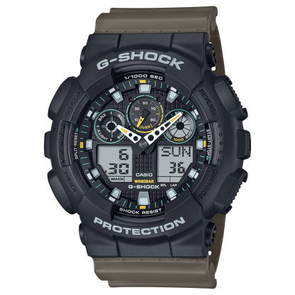 CASIO G-SHOCK nan originale – vista laterale orologio uomo (resistente 200m, antiurto, design sportivo)