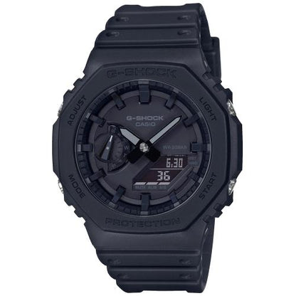 CASIO G-SHOCK GA-2100-1A1ER originale – vista frontale orologio uomo (resistente 200m, antiurto, design sportivo)