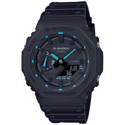CASIO G-SHOCK GA-2100-1A2ER originale – vista frontale orologio uomo (resistente 200m, antiurto, design sportivo)